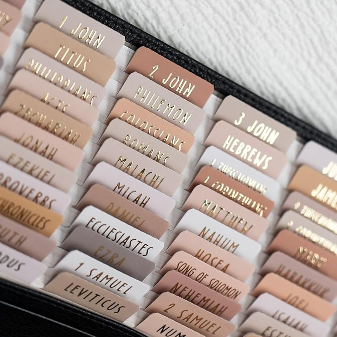 UPAFEXXI-Laminated Bible Tabs (Gold Foil Embossed Lettering), Bible Tabs for Women and Men, Repos... | Amazon (US)