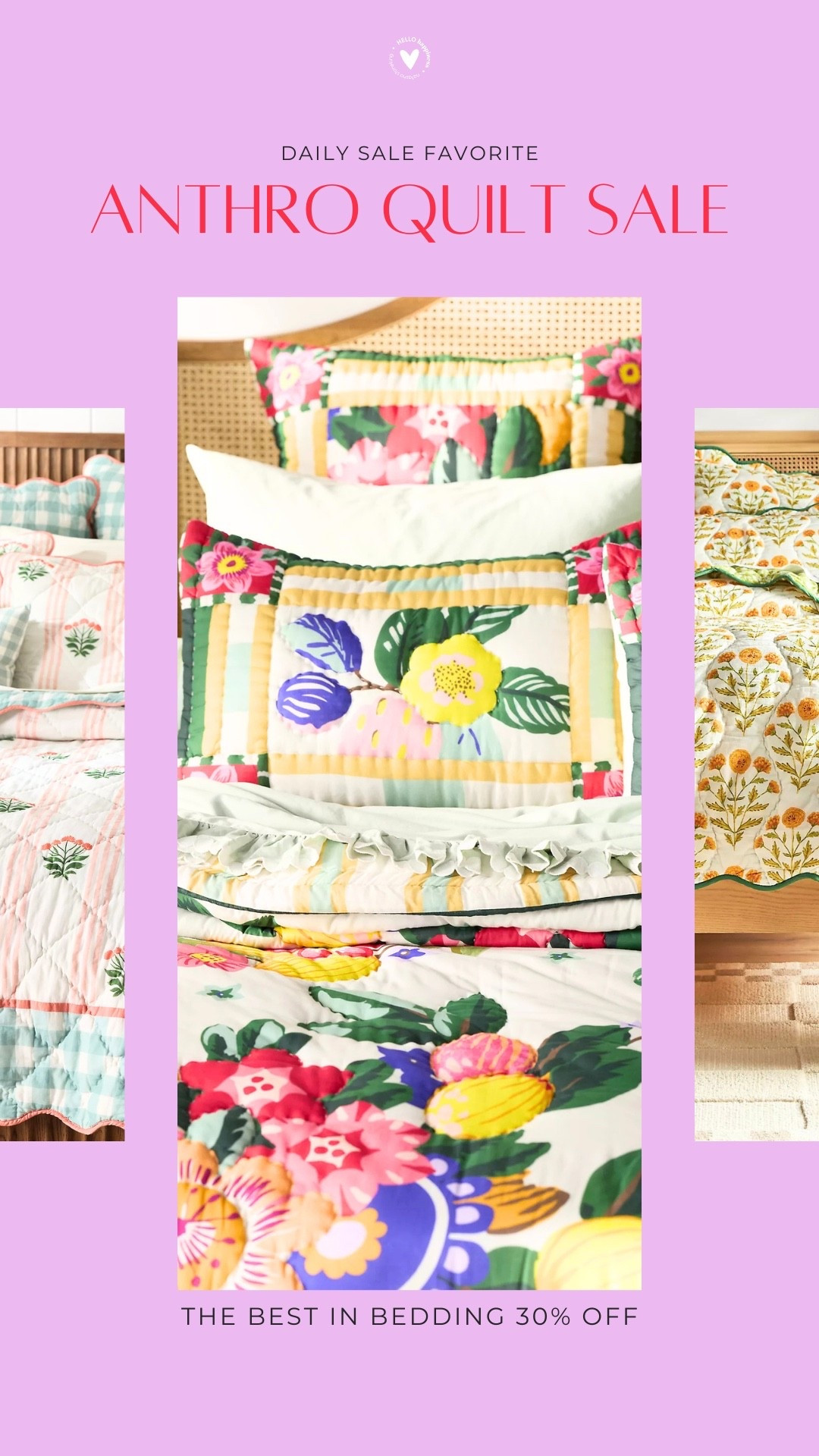 Anthro quilts are 30% off and they are SO cute right now—colorful, fun, and the easiest way to refresh a space for spring 🌸

#LTKSaleAlert #LTKHome