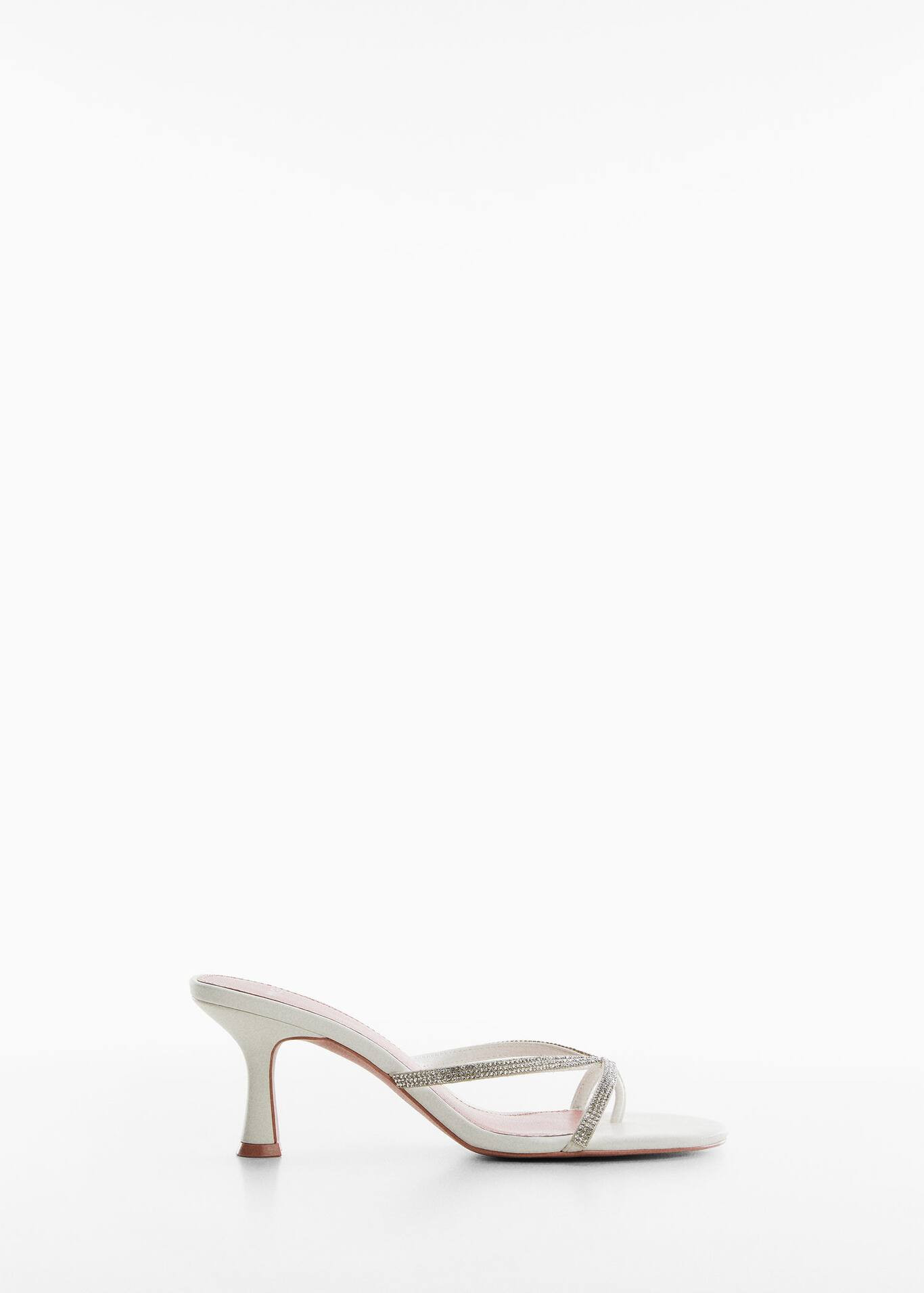 Heeled sandal with strass strap -  Women | Mango USA | MANGO (US)