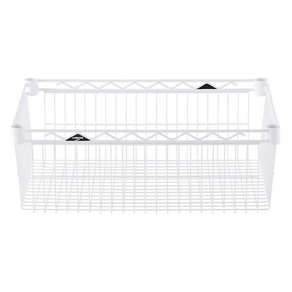 18" x 24" x 8" h InterMetro Basket Shelf White | The Container Store