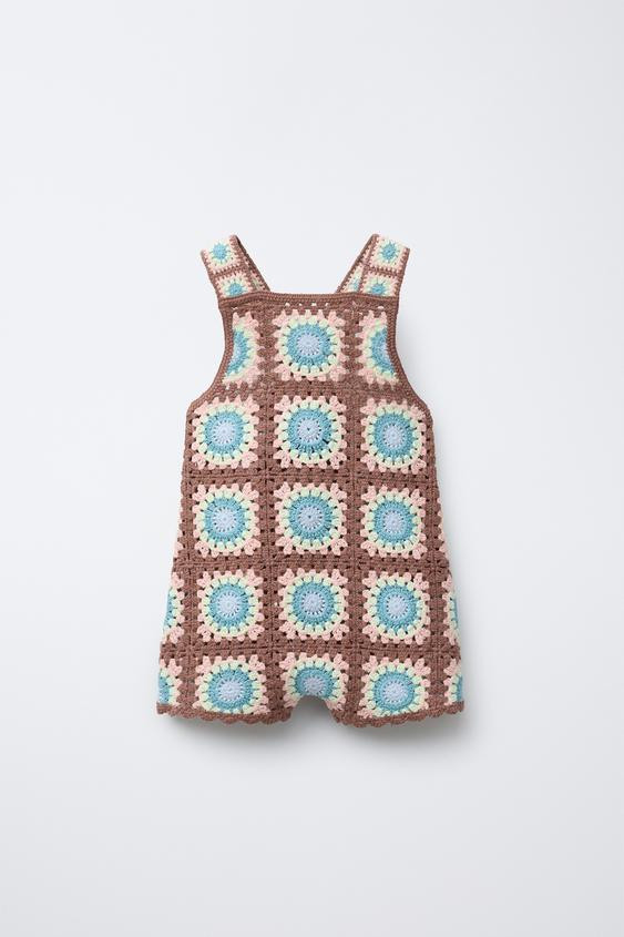 CROCHET KNIT OVERALLS | Zara US