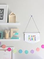 Tiny Hideaways My Happy Place Canvas Banner for Kids Playroom, Bedroom, and Teepee Tent | Amazon (US)