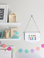 Tiny Hideaways My Happy Place Canvas Banner for Kids Playroom, Bedroom, and Teepee Tent | Amazon (US)
