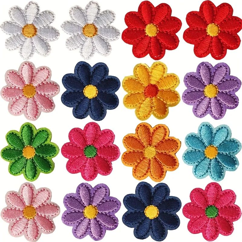10pcs Lovely Flowers Small Daisies Embroidered Cloth Patch DIY Patch Clothes Embroidered Stamp Ir... | Temu Affiliate Program