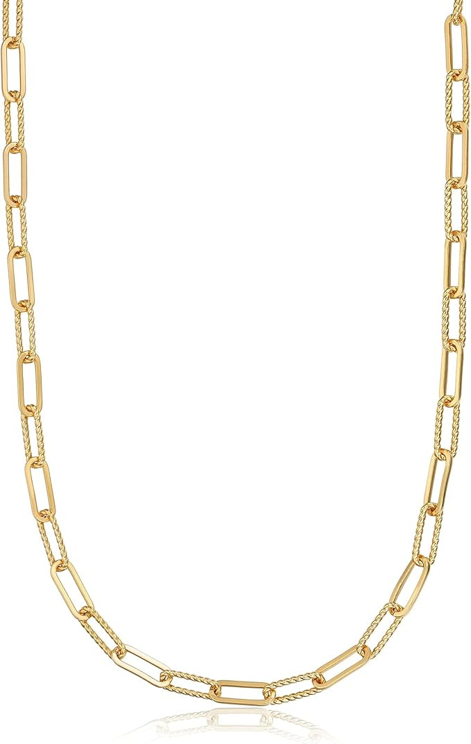 FRUMOS Dainty Layered Choker Necklace 18k gold Plated Y Pendant Commemorative coin Necklace Multi... | Amazon (US)