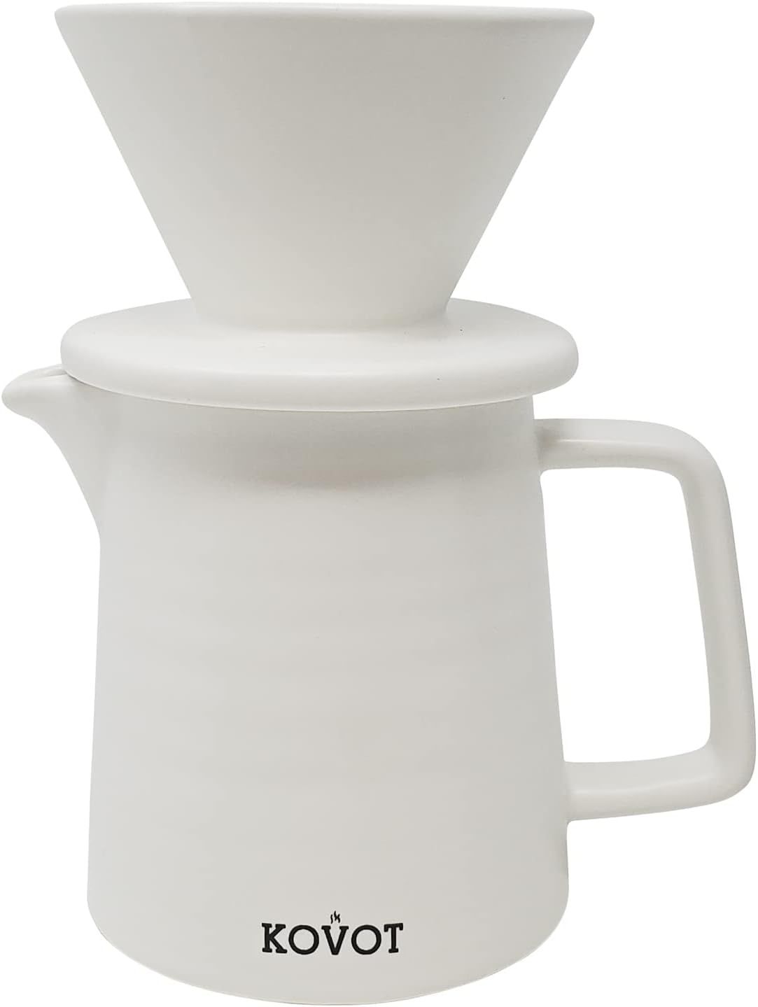 Kovot Pour Over Coffee Maker Set, Premium Ceramic Dripper for 1-2 Cup & 15 ounce Serving Pitcher,... | Amazon (US)