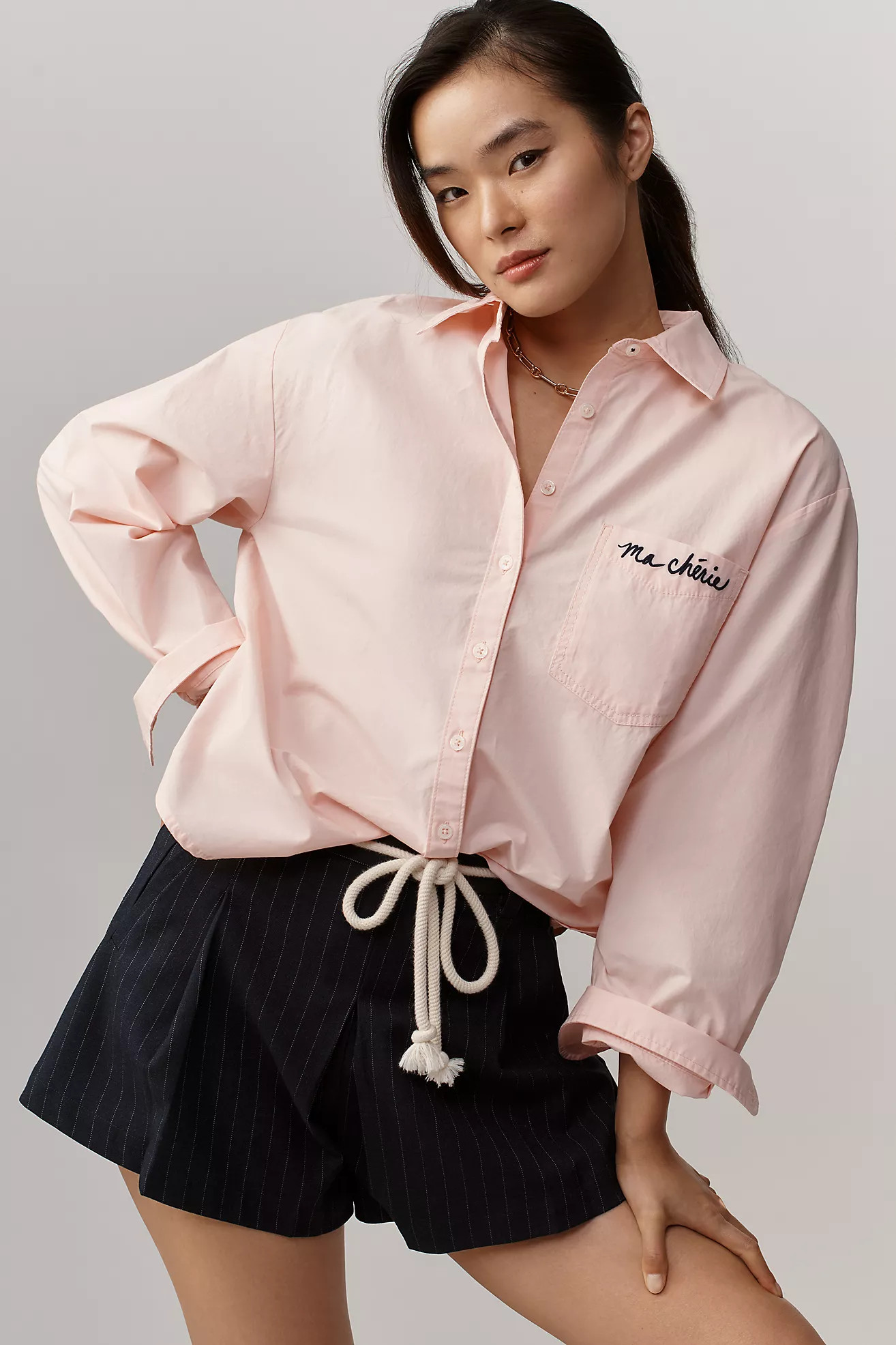 The Shrunken Bennet Buttondown Shirt by Maeve | Anthropologie (US)