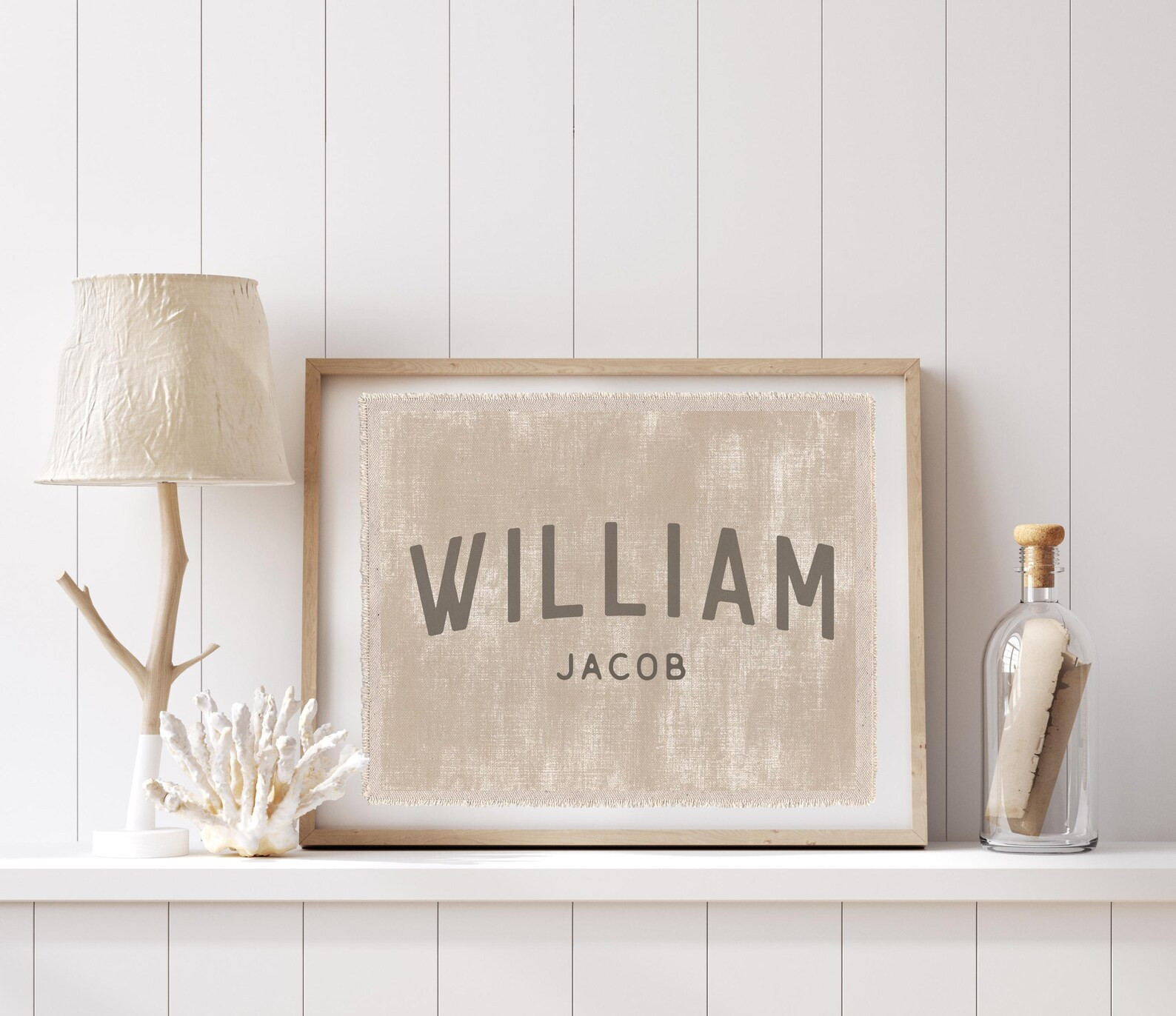 Personalized Name Flag Sign, Custom Nursery Wall Decor Canvas Poster, Wall Art Kids Room Pennant ... | Etsy (US)