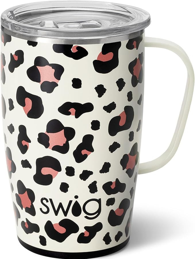 Swig Life 18oz Travel Mug, Insulated Tumbler with Handle and Lid, Travel Coffee Mug, Cup Holder F... | Amazon (US)