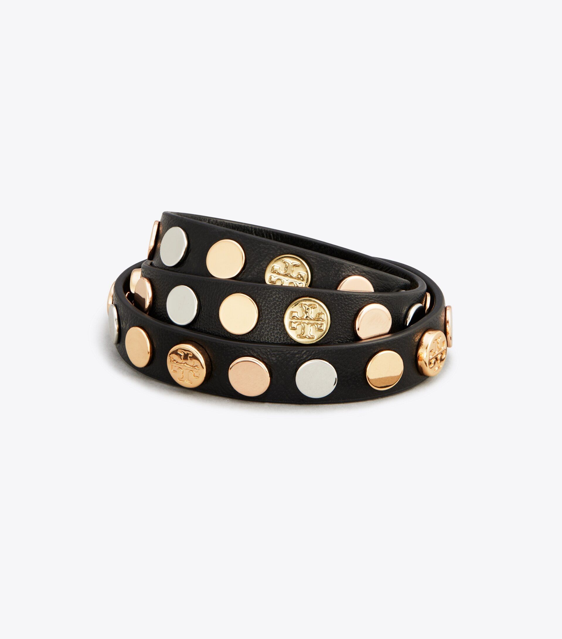 Triple-Wrap Logo Stud Bracelet | Tory Burch (US)