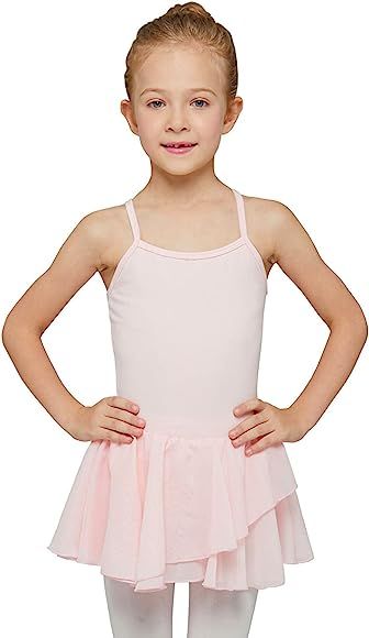 MdnMd Toddler Ballet Leotard for Girls Dance Flutter Sleeve Skirt Ballerina Ballet Dress Outfit | Amazon (US)