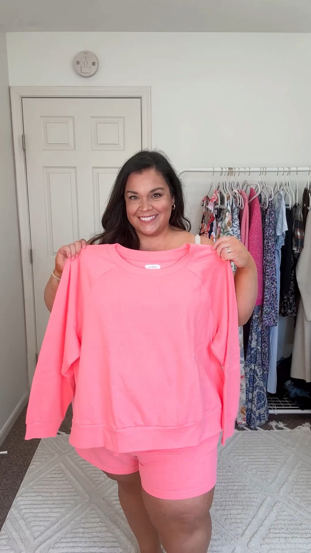 Love these spring lounge sets and they all come in plus size and tons of colors!

Pink set- 2x on both 
Purple top-xl
Purple shorts-xxl

#LTKstyletip #LTKplussize #LTKfindsunder50