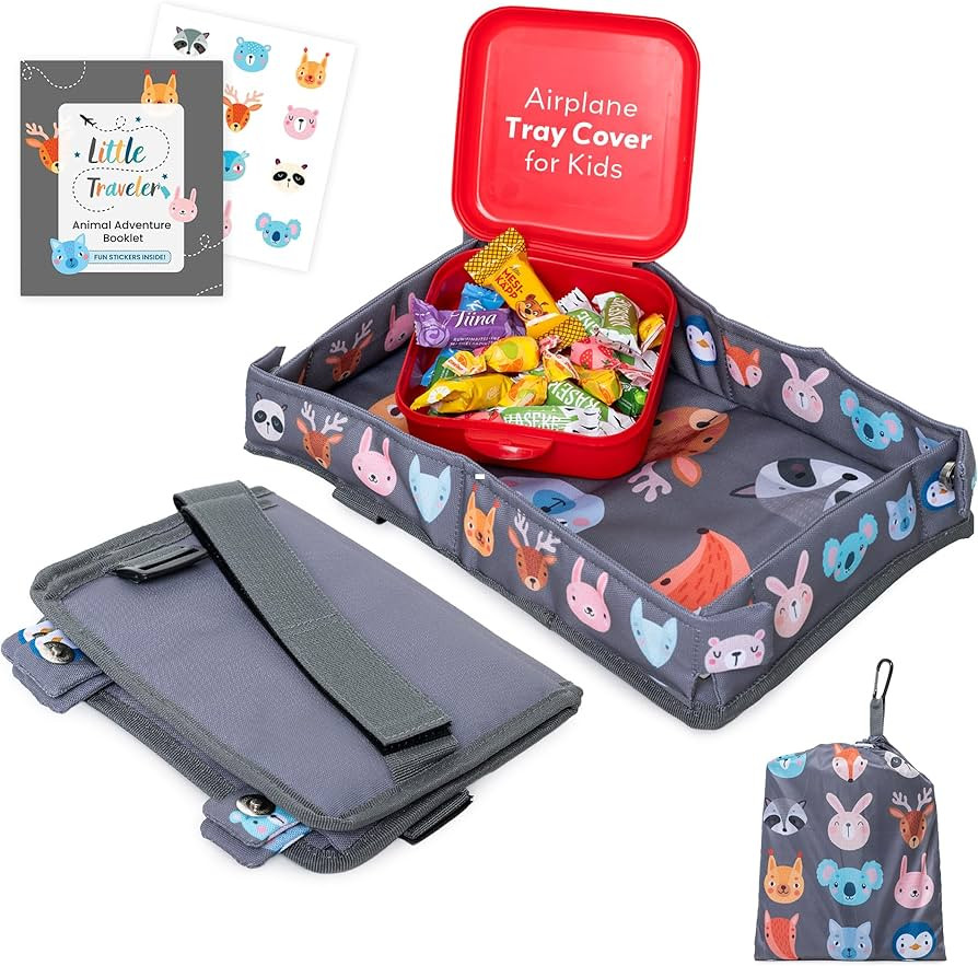 Airplane Tray Table Cover – Universal Fit & Easy Setup – Airplane Tray Cover Kids - Use in Bu... | Amazon (US)