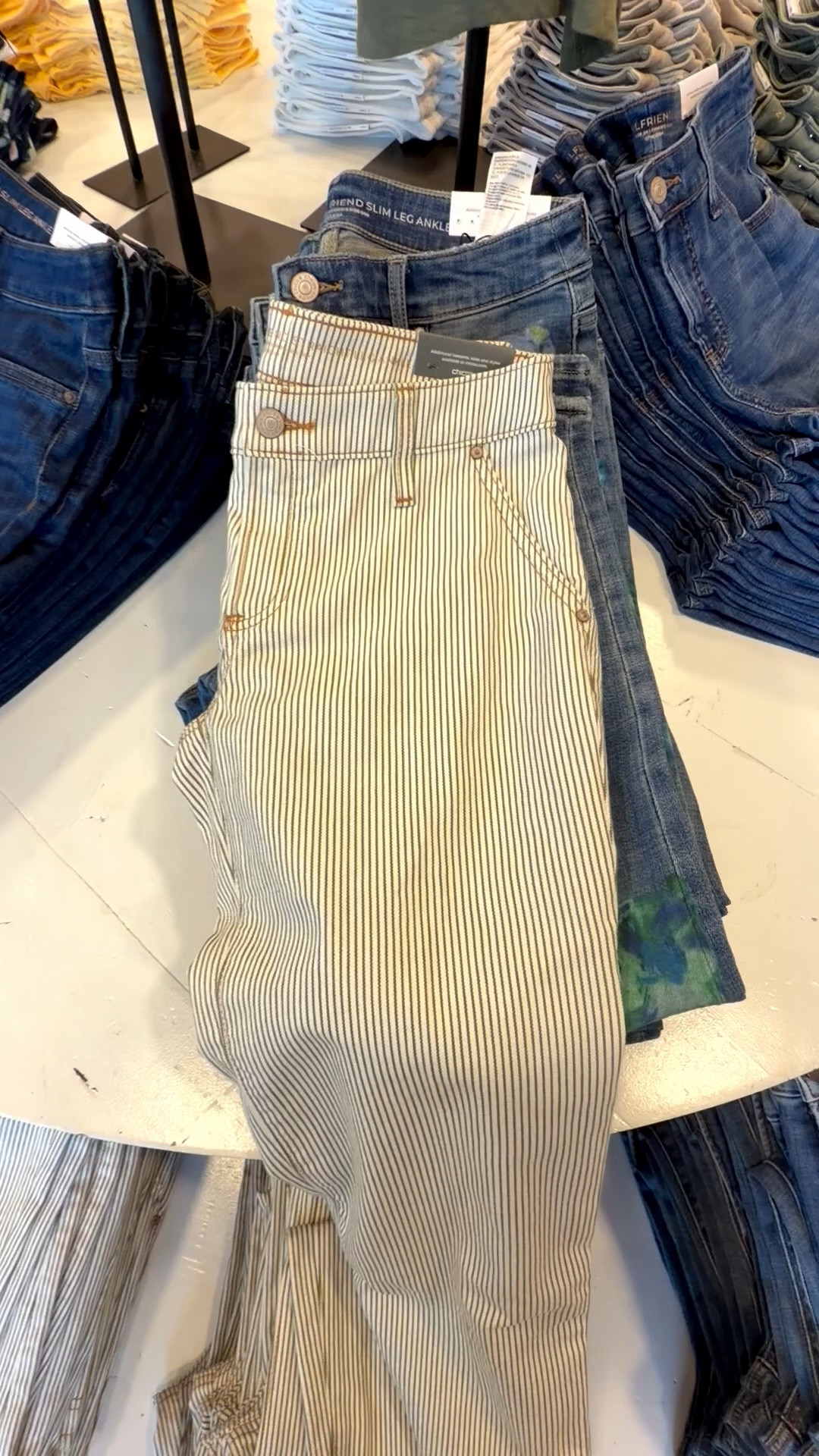 Made with a classic and timeless striped motif, these Stripe Girlfriend Straight Ankle Jeans are made for a straight silhouette and easy fit from thigh to ankle. Featuring a smoothing pull-on waistline and tummy slimming interior that lifts and shapes your figure, courtesy of Chico's proprietary So Slimming® technology.
My favorite cute in jeans is Chico’s 

I am 5’7” 132 lbs and I wear a size 0 in Chico’s unique sizing

#LTKgrwm #LTKOver40 #LTKSaleAlert