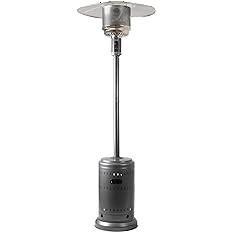 Amazon Basics 46,000 BTU Outdoor Propane Patio Heater with Wheels, Commercial & Residential, Slat... | Amazon (US)