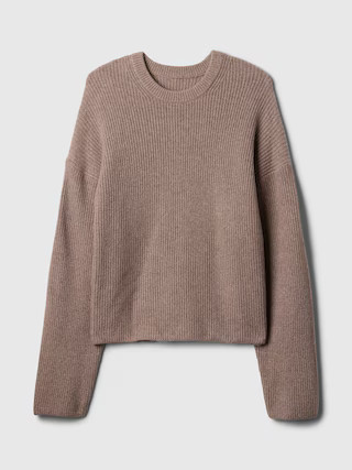 CashSoft Shaker-Stitch Crewneck Sweater | Gap (US)