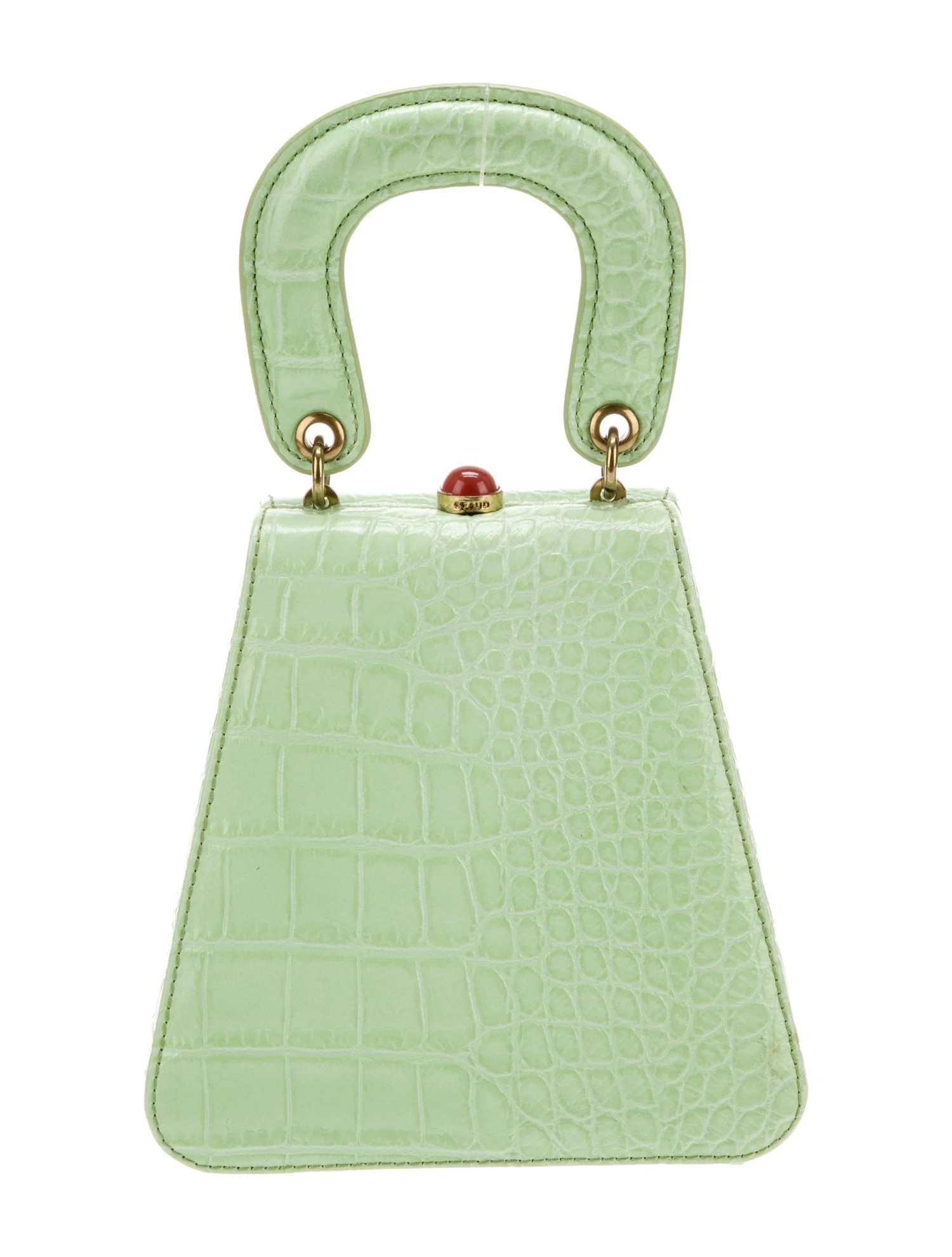 Embossed Leather Top Handle Bag | The RealReal