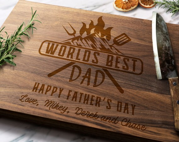 Fathers Day Cutting Board, Gift For Dad, #1 Dad, Personalized Fathers Day Gift, Dad Gift, Persona... | Etsy (US)
