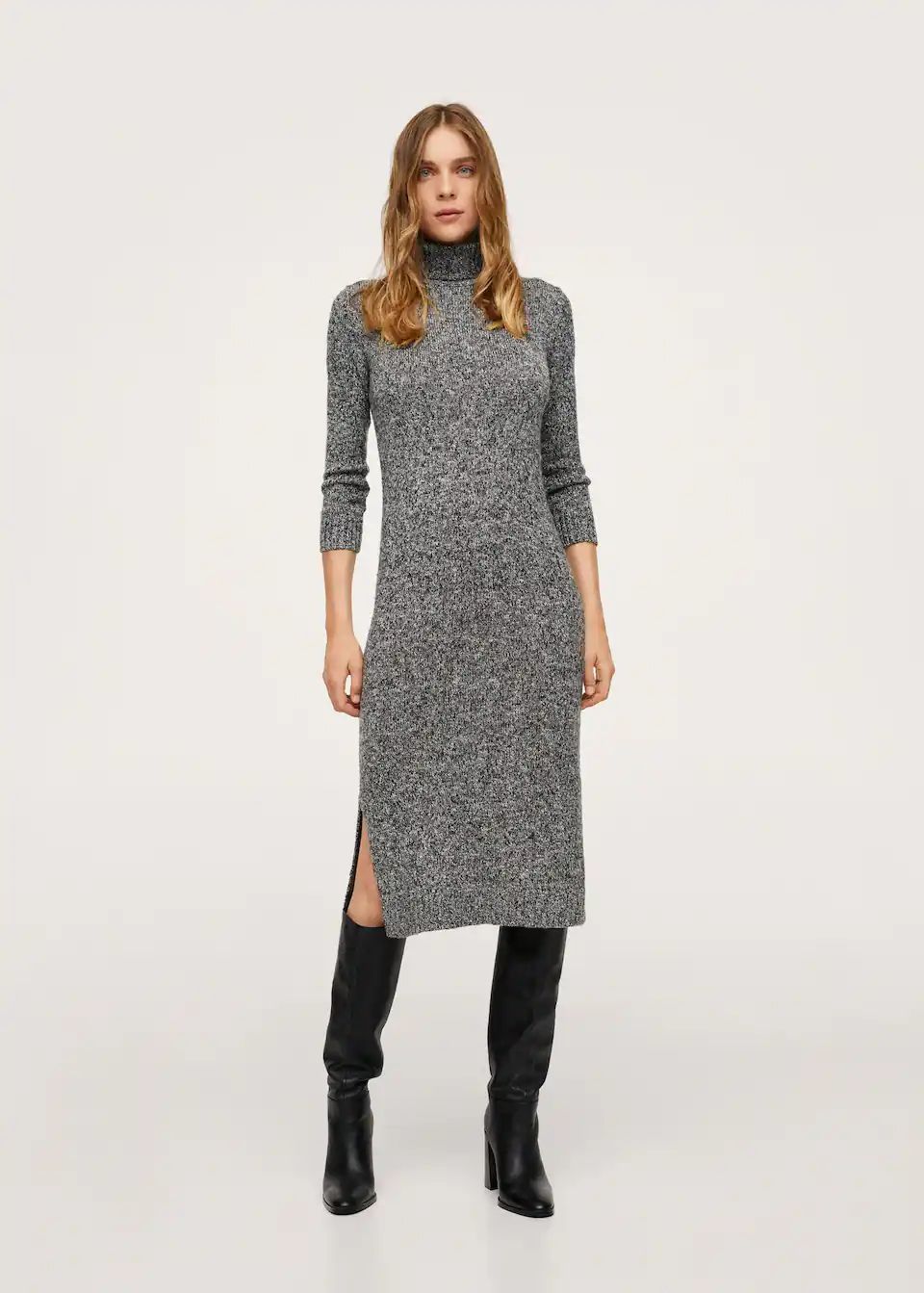 Flecked jersey dress | MANGO (US)