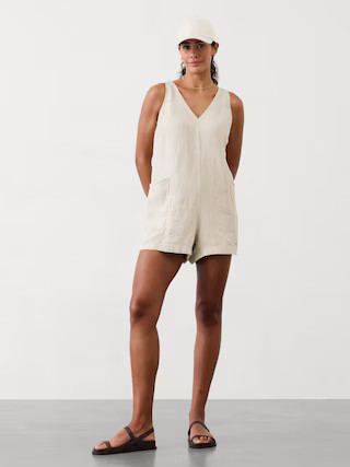 Retreat Linen Romper | Athleta