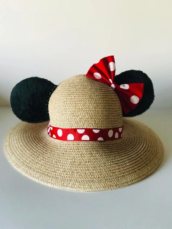 Large Minnie Mouse Ponytail Ear Hat | Etsy (US)