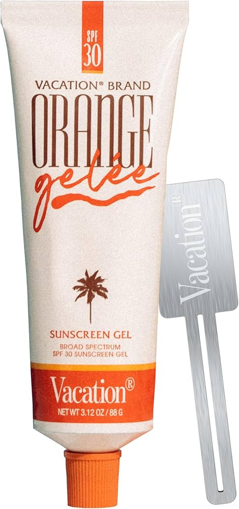Vacation Orange Gelée SPF 30 Gel & Tube Key Bundle, Hydrating Balm-to-Oil Sunscreen, Mineral-Oil... | Amazon (US)