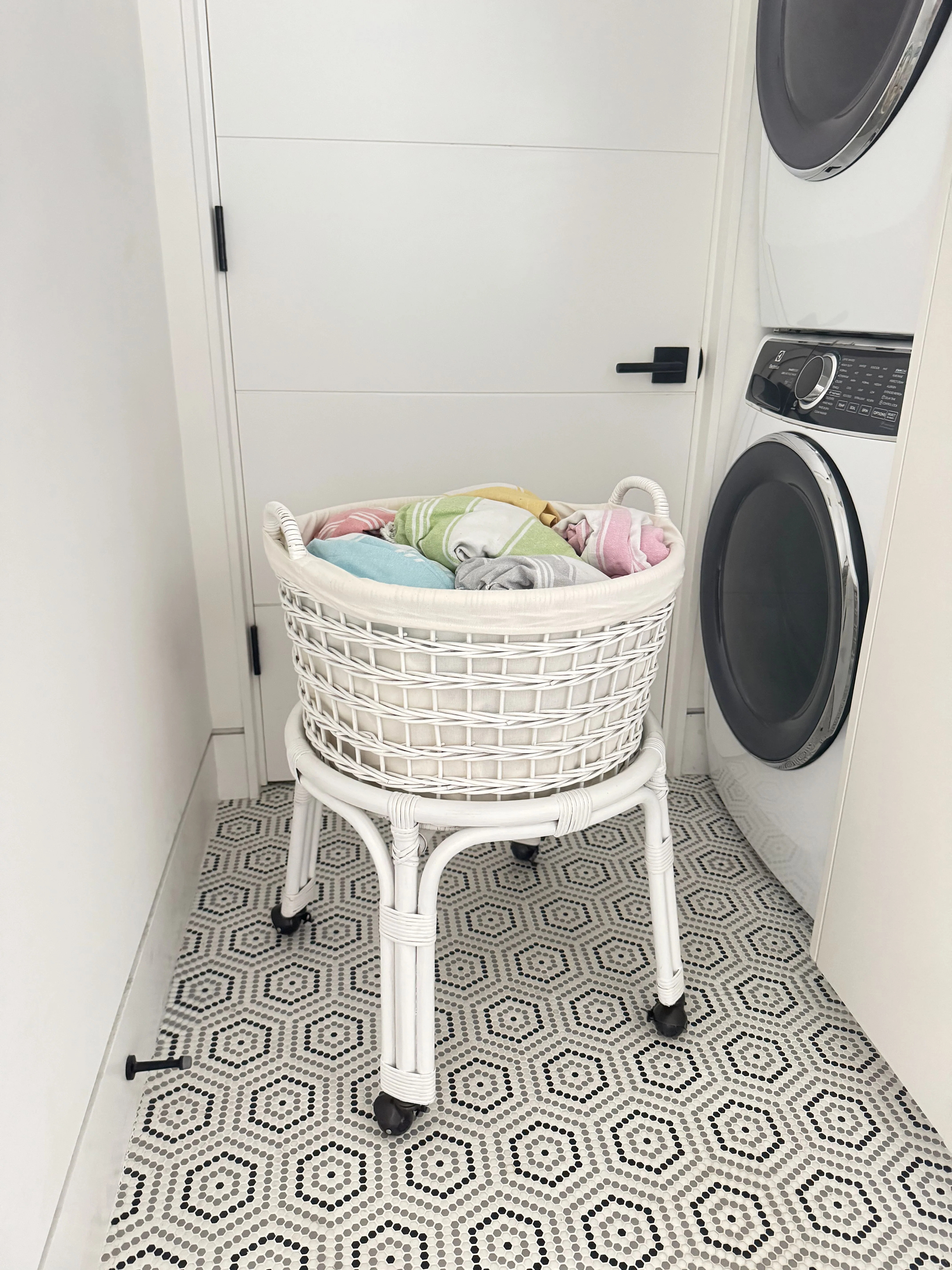 Rolling Wicker Laundry Basket | Wayfair North America