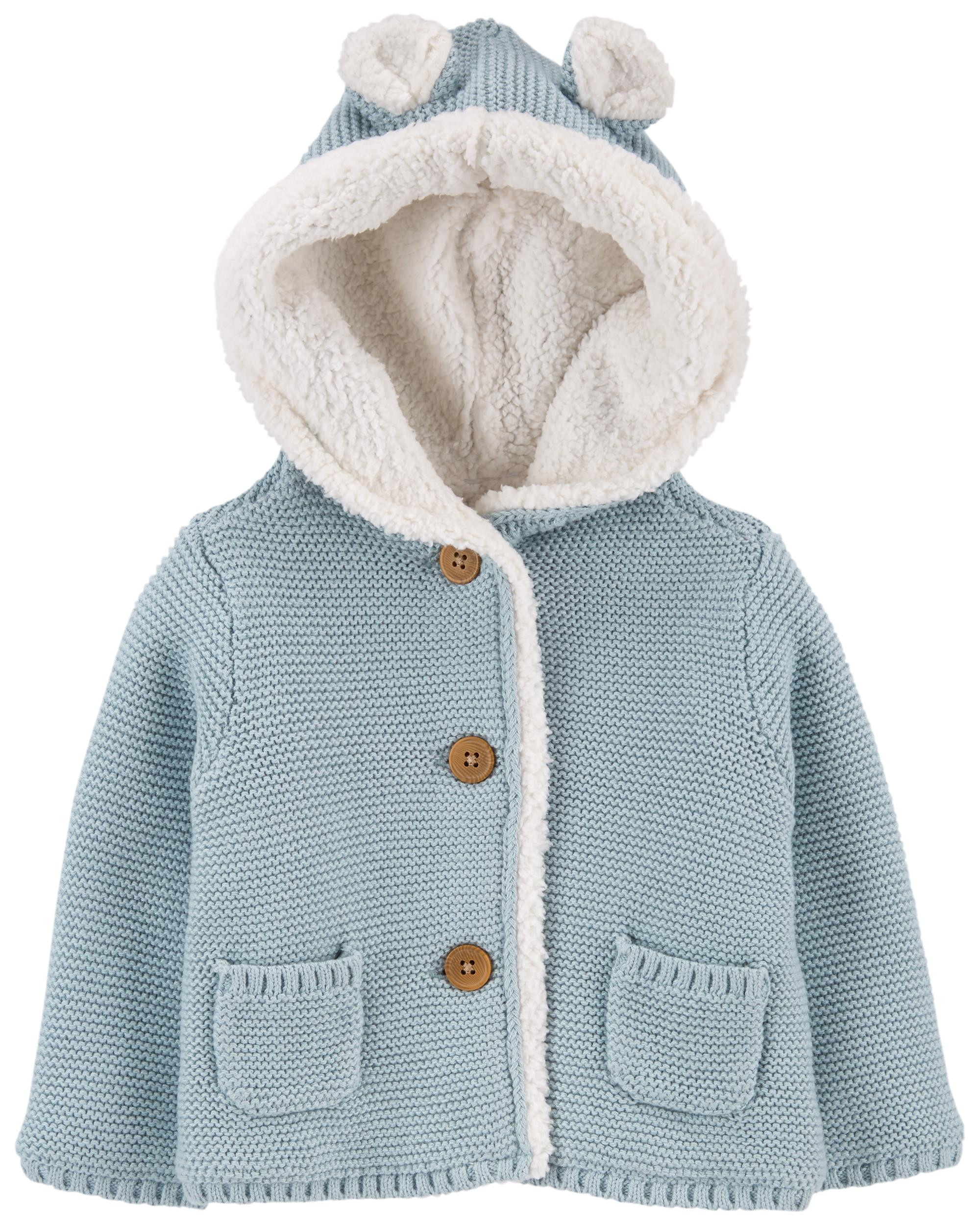 Baby Sherpa-Lined Cardigan | Carter's
