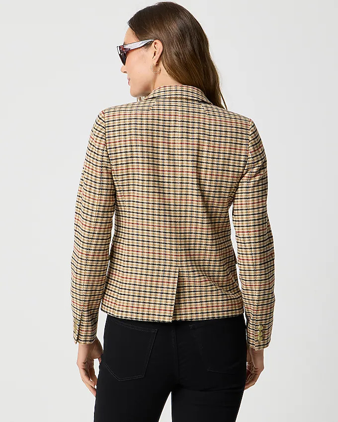 Herringbone wool-blend schoolboy blazer | J.Crew Factory