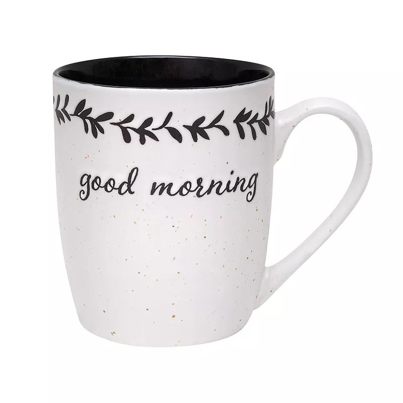 Enchante Good Morning Mug, Black | Kohl's