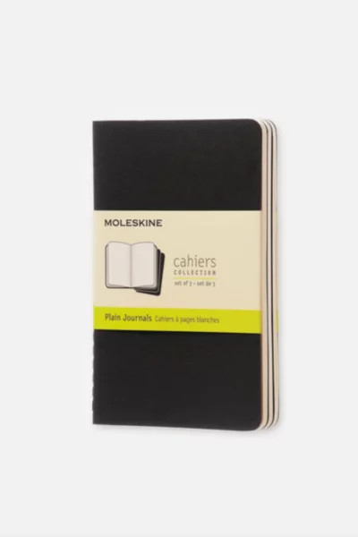 Moleskine Cahier Plain Journals in Black at Urban Outfitters | Urban Outfitters (US and RoW)