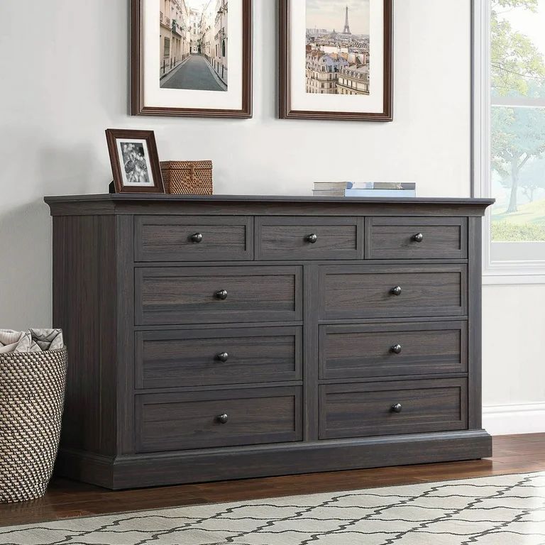 Better Homes & Gardens Canton 9-Drawer Dresser, Tobacco Oak Finish | Walmart (US)