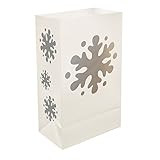 Lumabase 50412 Bags Plastic Luminaria, Snowflake | Amazon (US)