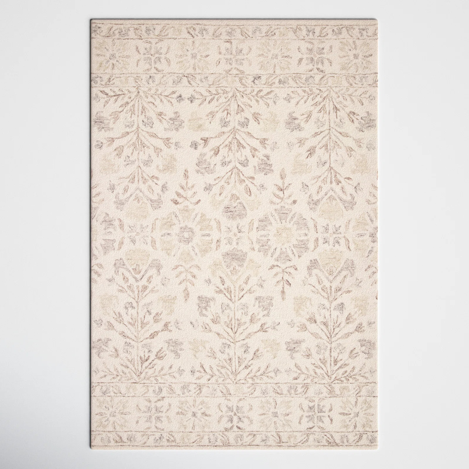 Aden Hand Hooked Wool Floral Indoor Rug | Wayfair North America