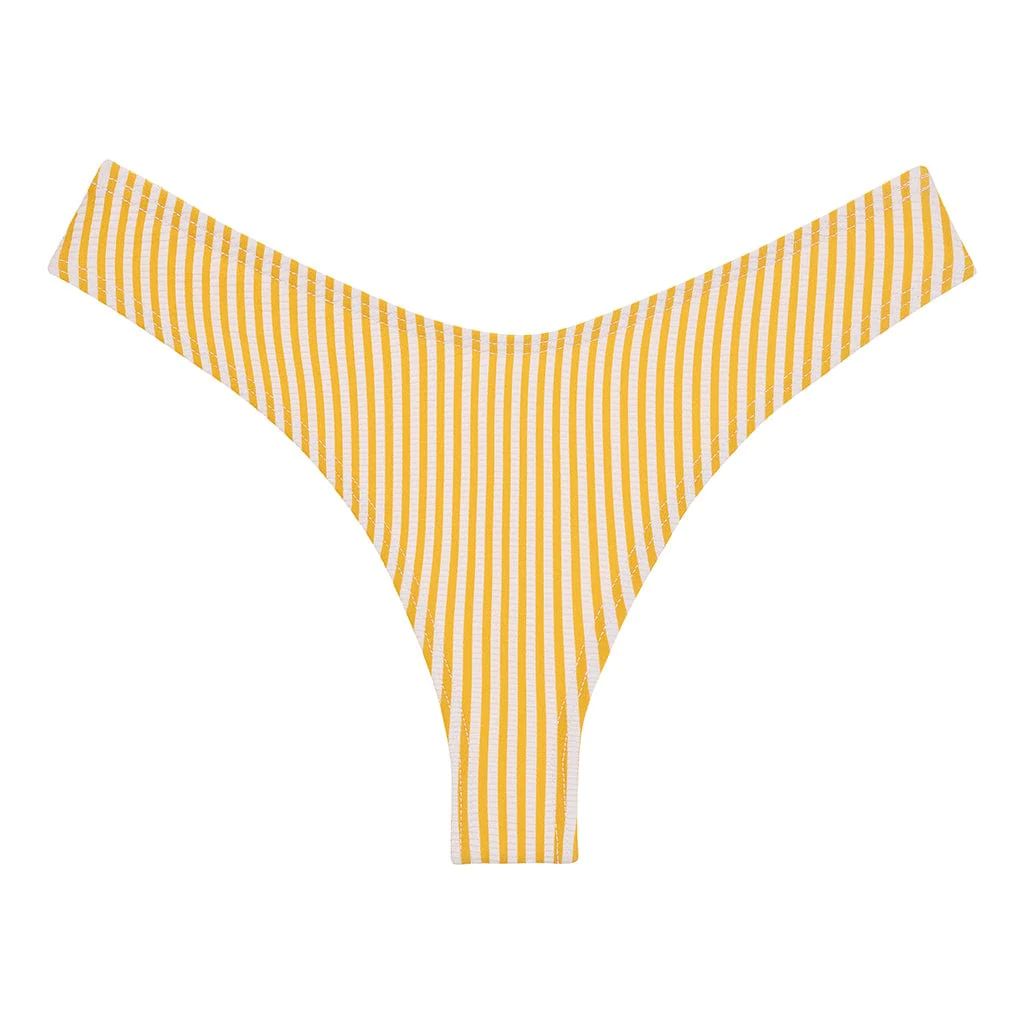 Canary Stripe Lulu (Zig Zag Stitch) Bikini Bottom | Montce