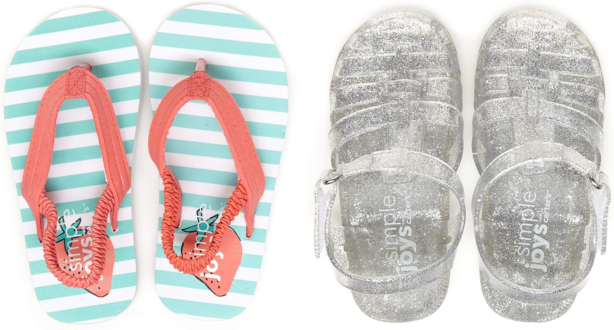 Simple Joys by Carter's Girls and Toddlers' Kimmie Nora Jelly Sandal Set | Amazon (US)