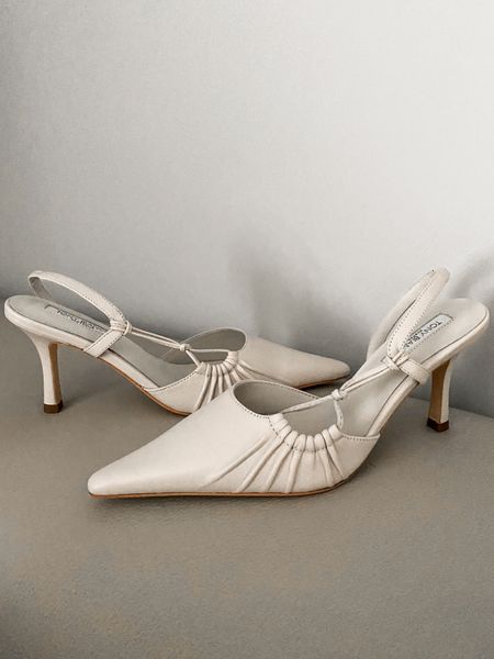 These white slingback pumps are the perfect spring shoes to style with your skirts, dresses, and jeans. 
.
.
.
.
.
.
Slingback heels | pointed toe heels | white heels | bridal heels | comfortable heels | wedding guest heels | spring shoes | shoes for work | 
#LTKGiftGuide #LTKSeasonal #LTKFind #LTKunder50 #LTKunder100 #LTKU #LTKsalealert #LTKfindsunder50 #LTKfindsunder100 #LTKstyletip #LTKworkwear #LTKtravel #LTKshoecrush #LTKparties