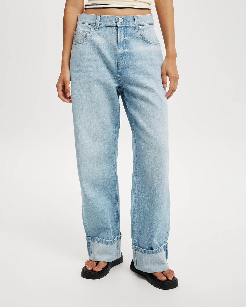 Cotton On - Loose Cuff Jean - Jeans (AIR BLUE) Loose Cuff Jean | THE ICONIC (AU & NZ)