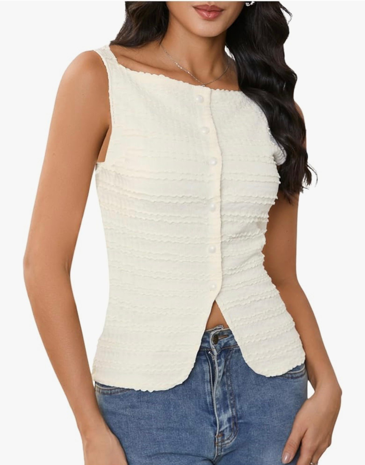  Womens Vest Top Trendy Button Up Tank Tops Asymmetrical Y2k Going Out Top

#summeroutfits
#womensfashion

#LTKSeasonal #LTKStyleTip
