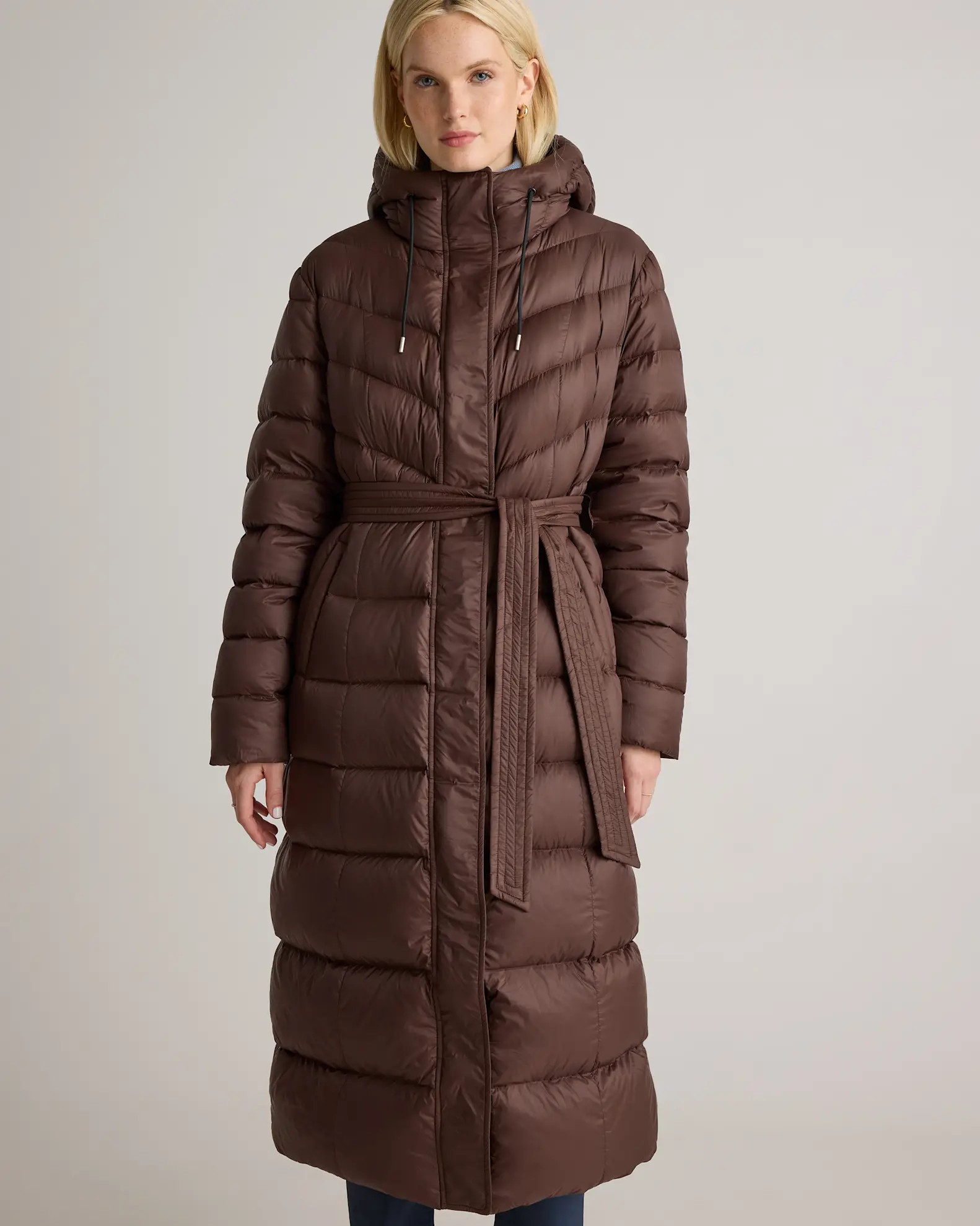 Responsible Down Belted Puffer Maxi Coat | Quince
