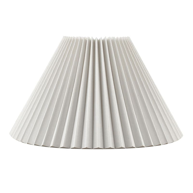 White Pleated Medium Table Lamp Shade, 6x14x9 | At Home