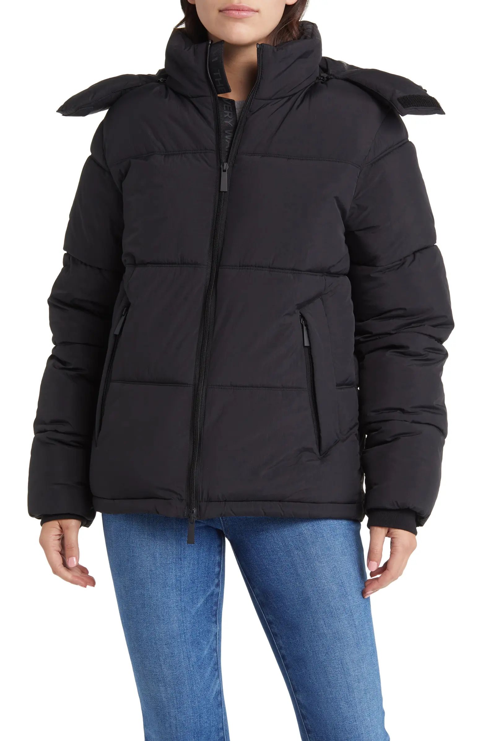 The Very Warm Hooded Water Resistant 500 Fill Power Down Recycled Nylon Puffer Jacket | Nordstrom | Nordstrom