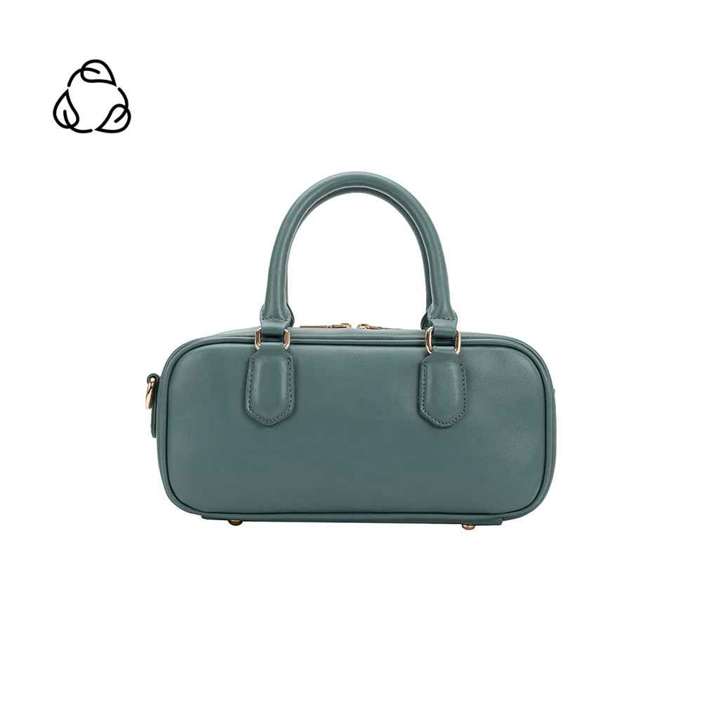 Teal Eden Recycled Vegan Leather Top Handle Crossbody Bag | Melie Bianco | Melie Bianco