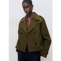Mango Cropped Trenchcoat | Simply Be (UK)