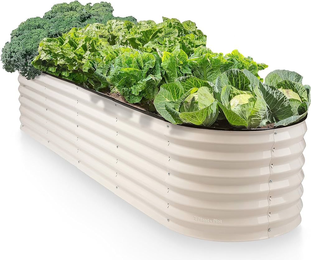 9-in-1 Galvanized Steel Raised Garden Bed // 8×2×1.5 ft Modular Planter for Gardening, Vegetabl... | Amazon (US)