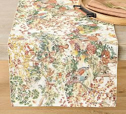 Fantastical Forest Cotton/Linen Table Runner | Pottery Barn (US)