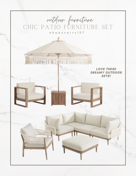 Cute new chic outdoor furniture set

#LTKhome #LTKFind