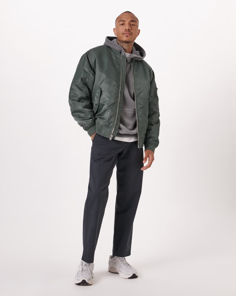 Relaxed Bomber Jacket | Abercrombie & Fitch (US)