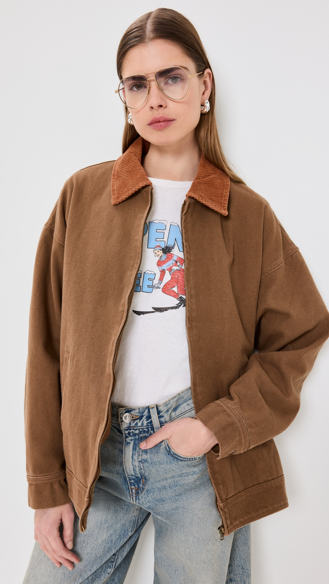 Lioness Workwear Barn Jacket Ivory S | Shopbop