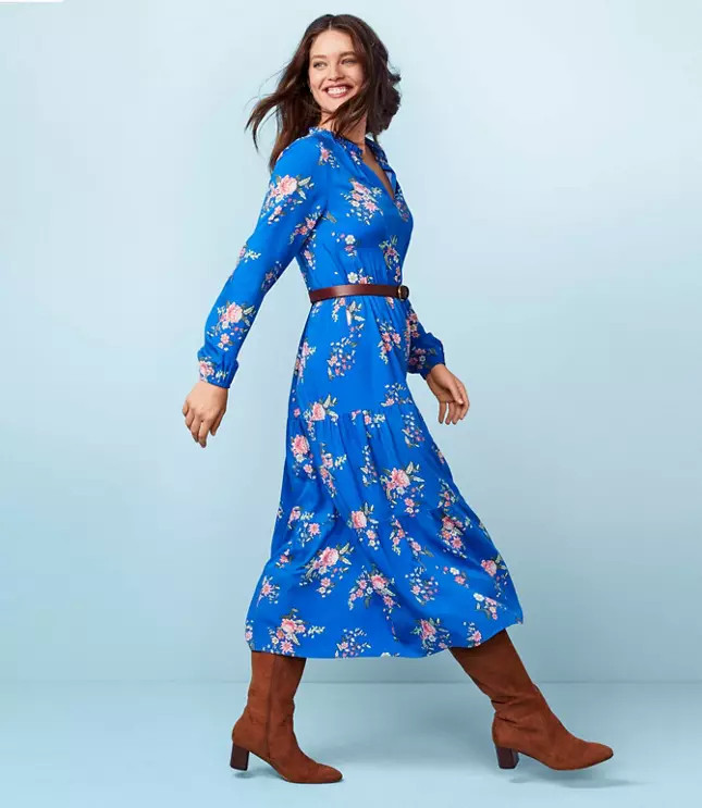 Floral Tiered Maxi Dress | LOFT | LOFT
